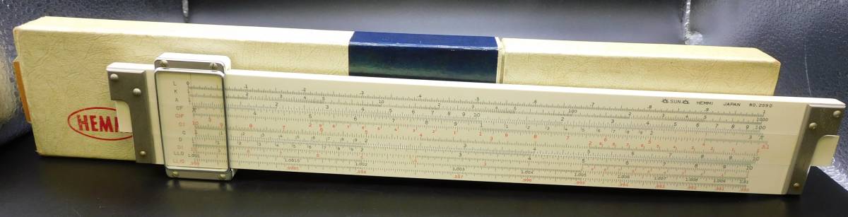 50977H HEMMI Bamboo Slide Rule 計算尺 №259D 製図 文具 数学 レトロ ケース付属(定規)|売買された ...