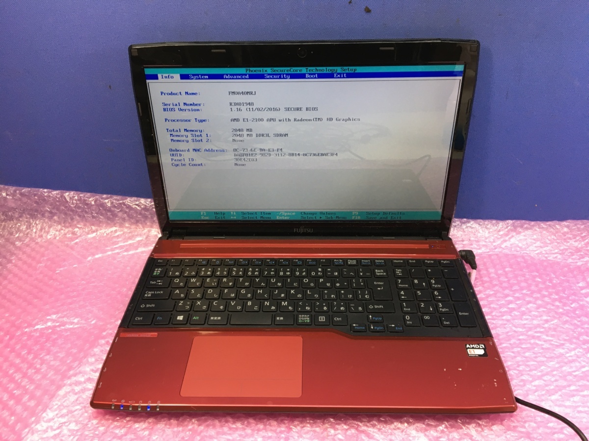 富士通 FMV-BIBLO NF40Y FMVNF40Y オークション比較 - 価格.com