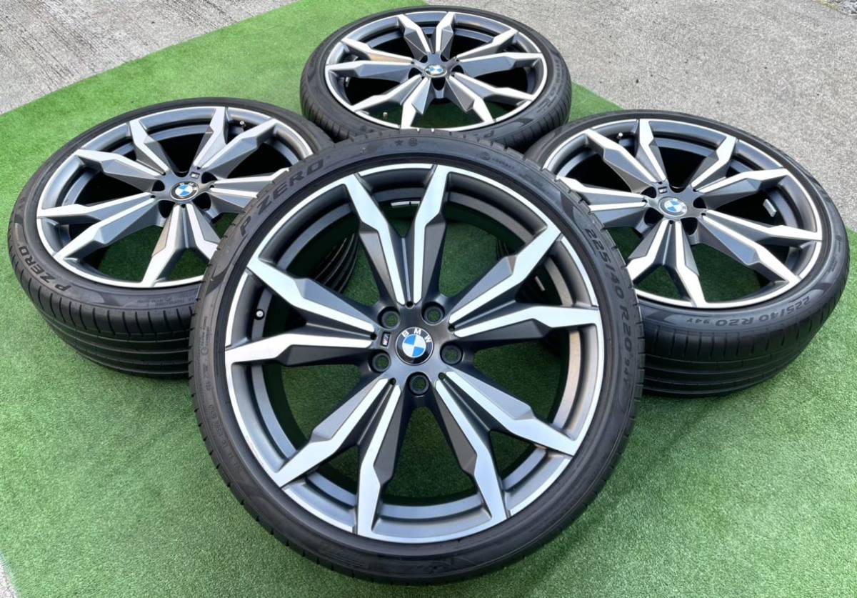 BMW X2 F39 Mスポーツ純正 オプション ダブルスポークスタイリング 20インチ ホイール★PIRELLI ランフラット 225/40R20 4本セット★X1 F48