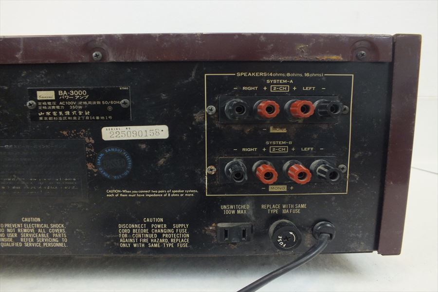 Sansui CA-3000 BA-3000 - Audio Construction