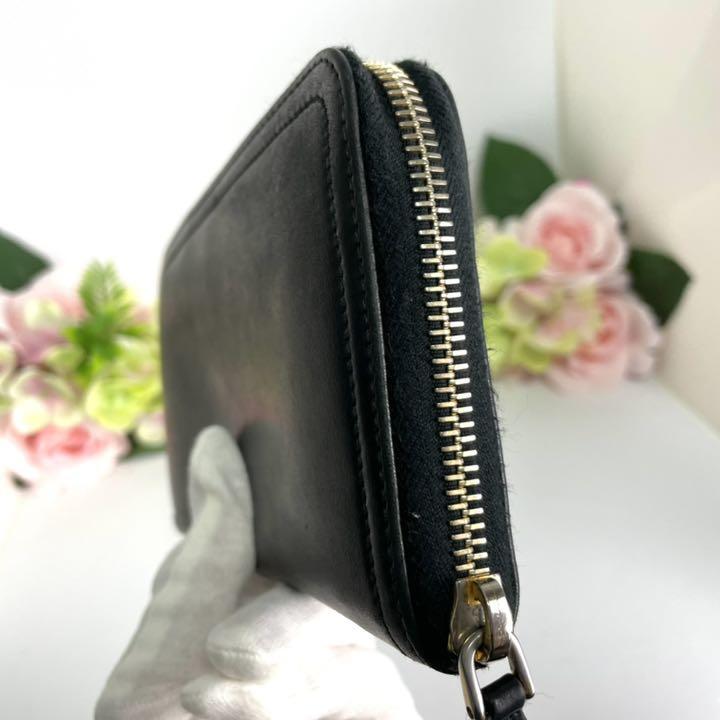 長財布 プラダ ラウンドファスナー PRADA サフィアーノ 良品 ブラック