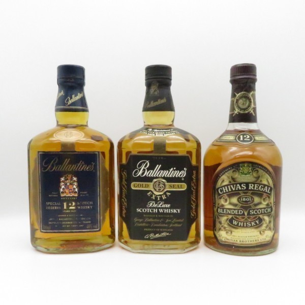 古酒 ウイスキー 3本 まとめて / バランタイン エクストラ