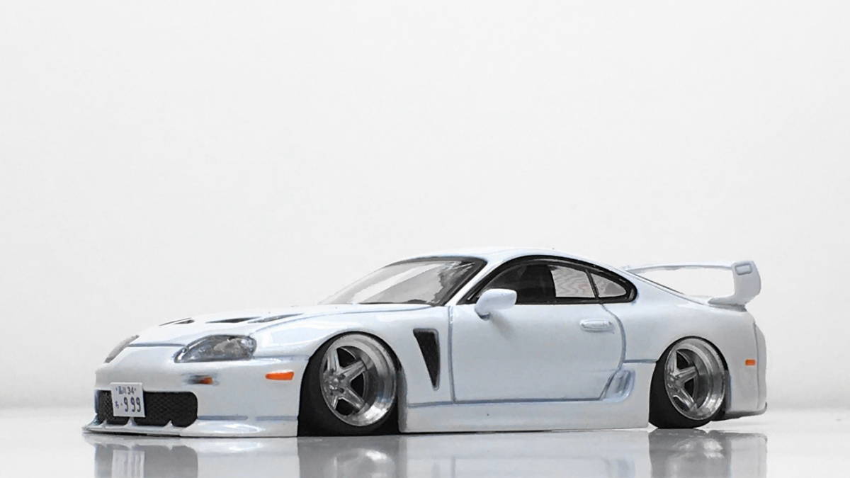 MINI GT 1/64改 Toyota Supra TRD 3000GT Super White LHD深リム Supra GT 1:64 Customization &frasl;&frasl; Edition