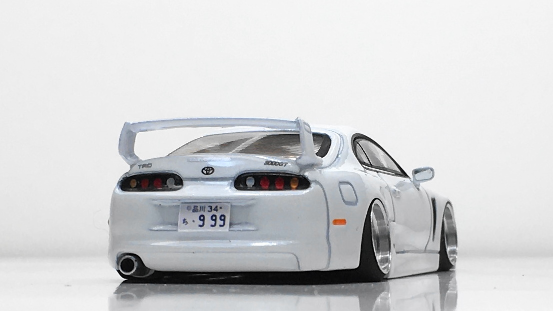 MINI GT 1/64改 Toyota Supra TRD 3000GT Super White LHD深リム Supra GT 1:64 Customization &frasl;&frasl; Edition