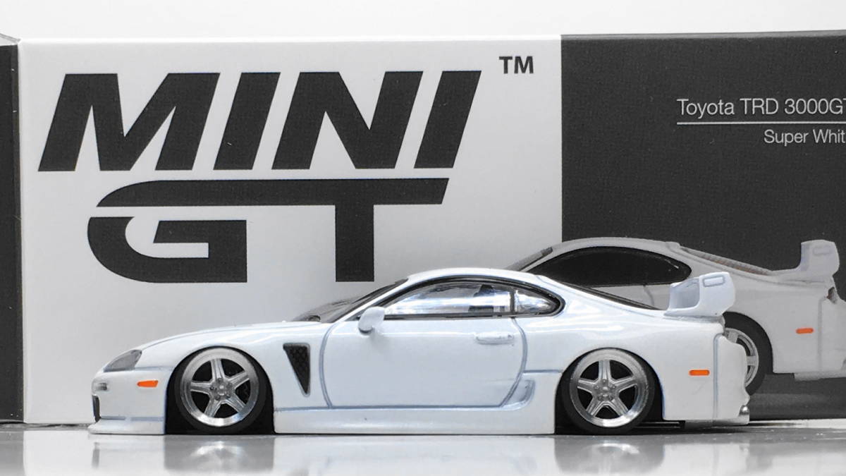 MINI GT 1/64改 Toyota Supra TRD 3000GT Super White LHD深リム Supra GT 1:64 Customization &frasl;&frasl; Edition