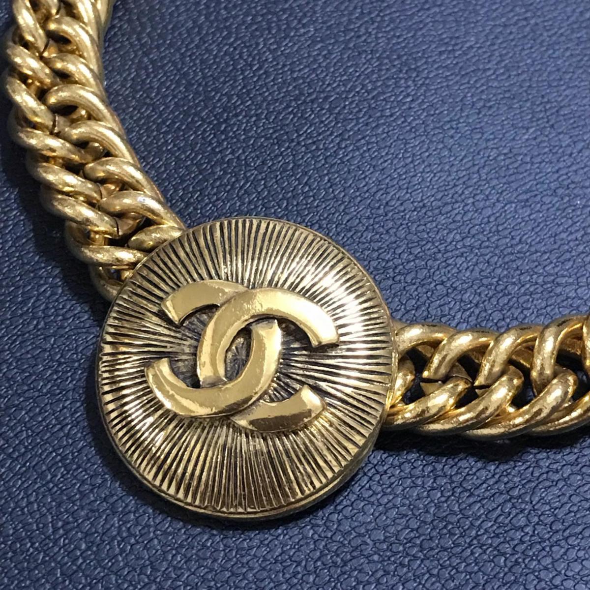 CHANEL シャネル ネックレス ココマーク 3811 ラウンド ゴールドカラー 
