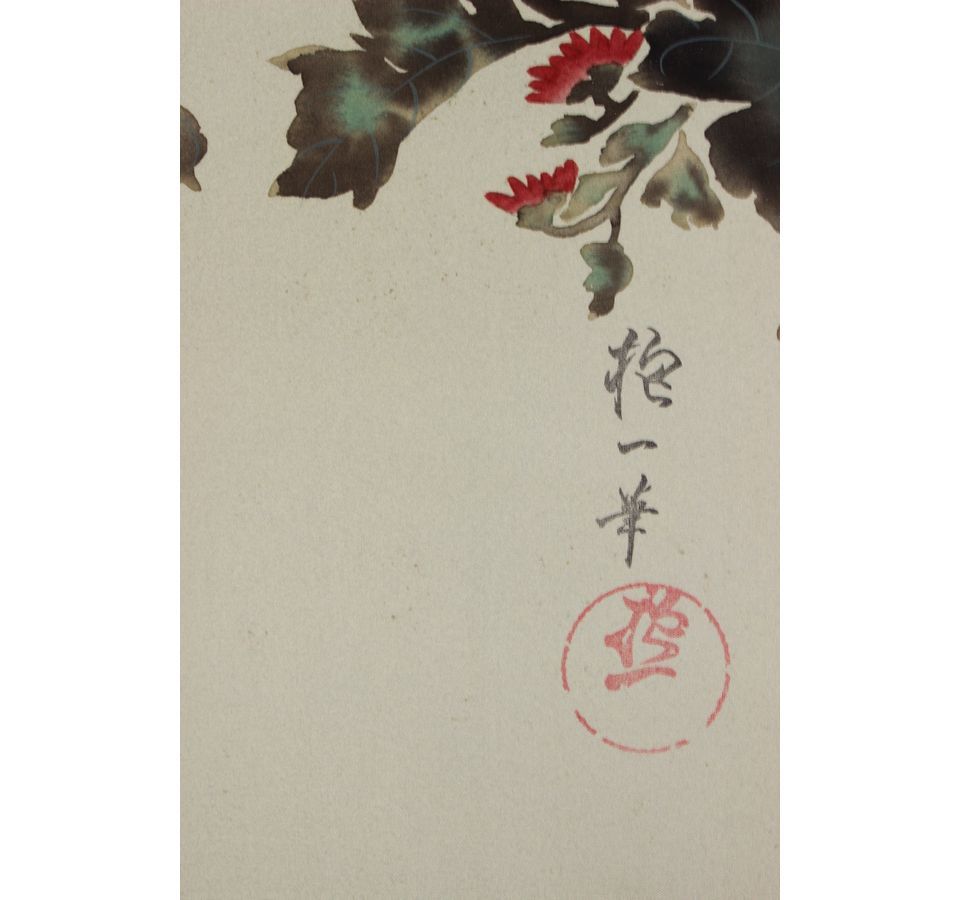 酒井抱一 【十二ヶ月花鳥図】 絹本 複製 工芸 掛軸 共箱 二重箱 12点