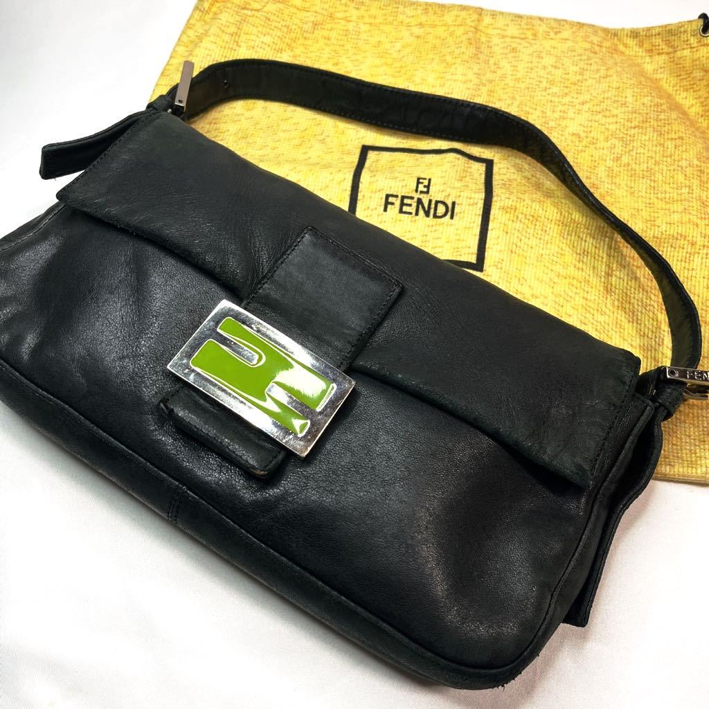 フェンディ FENDI マンマバケット 1円 美品 ワン ズッカ柄 バゲット