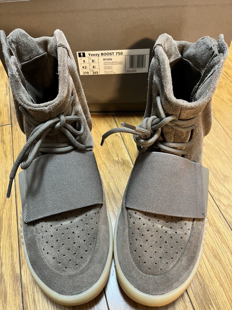 中古超美品 27cm yeezy boost 750 BY2456 adidas イージーブースト 