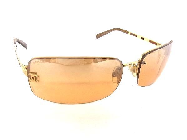新品，豊富な 1円 CHANEL シャネル ココマーク 4113 c.292/13 65 15 120 サングラス メガネ 眼鏡 レディース ゴールド系&times;ブラウン系 T5396WM(サングラス)｜売買されたオークション情報、yahooの商品情報をアーカイ 服飾小物