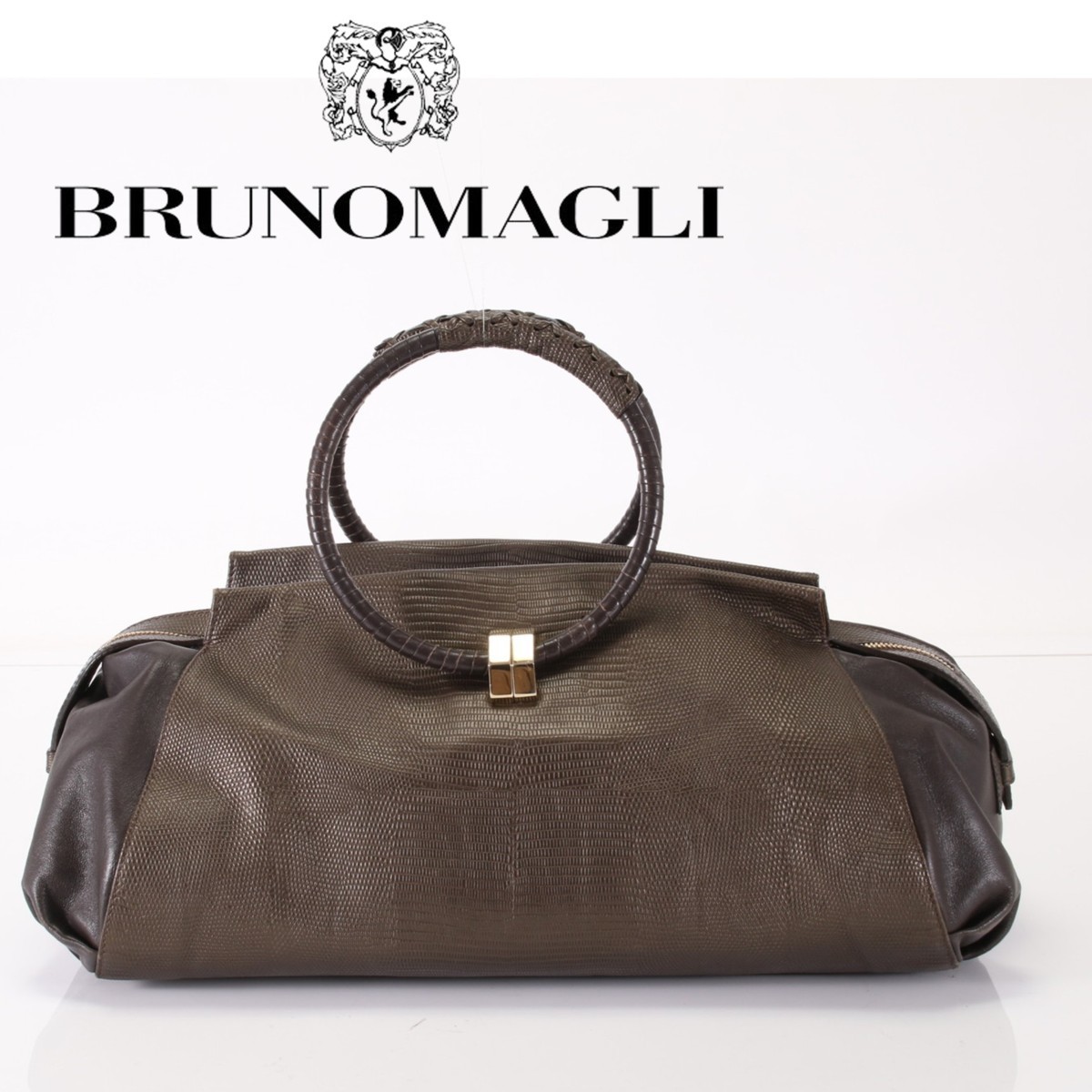 □1円□定価79，800円□極美品□ブルーノマリ□レディース□リザード 