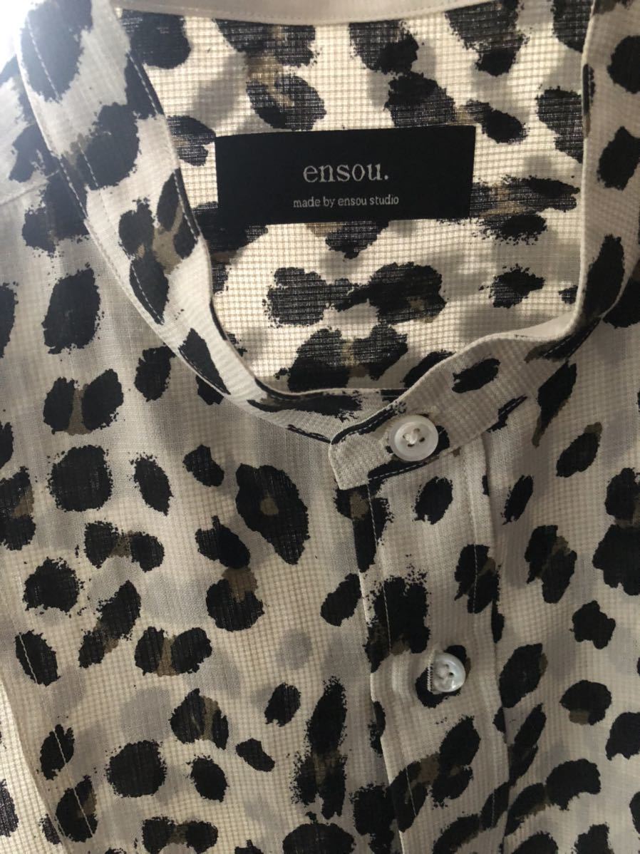 2／14迄限定値下げ 21AW ensou. Charming Man Shirt | Leopard 