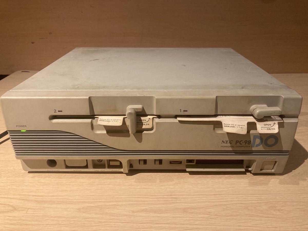 H)NEC PC-9821Ne2 HDD欠品 画面乱れます FDDよりDOSの起動のみ確認