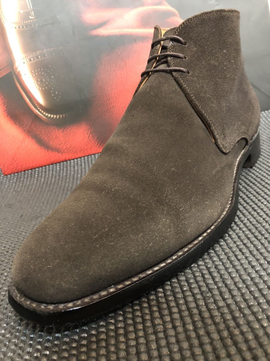 中古品】SCOTCH GRAIN F-560 チャッカブーツ ブラウン 26.0cm スエード