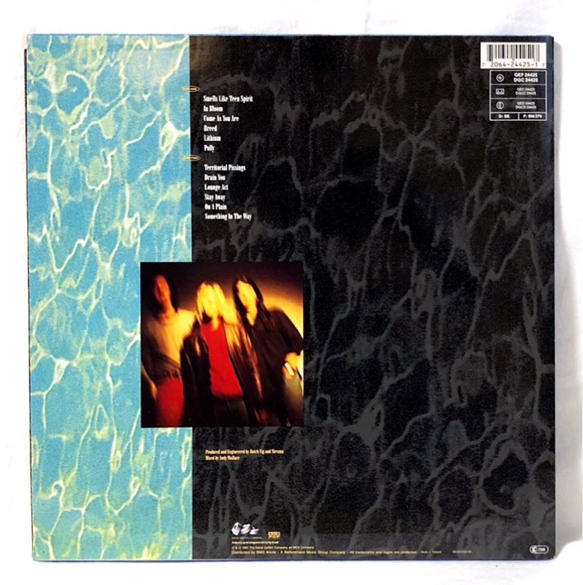 美品 GEF 24425 NIRVANA ニルヴァーナ NEVER MIND ネヴァーマインド LP 