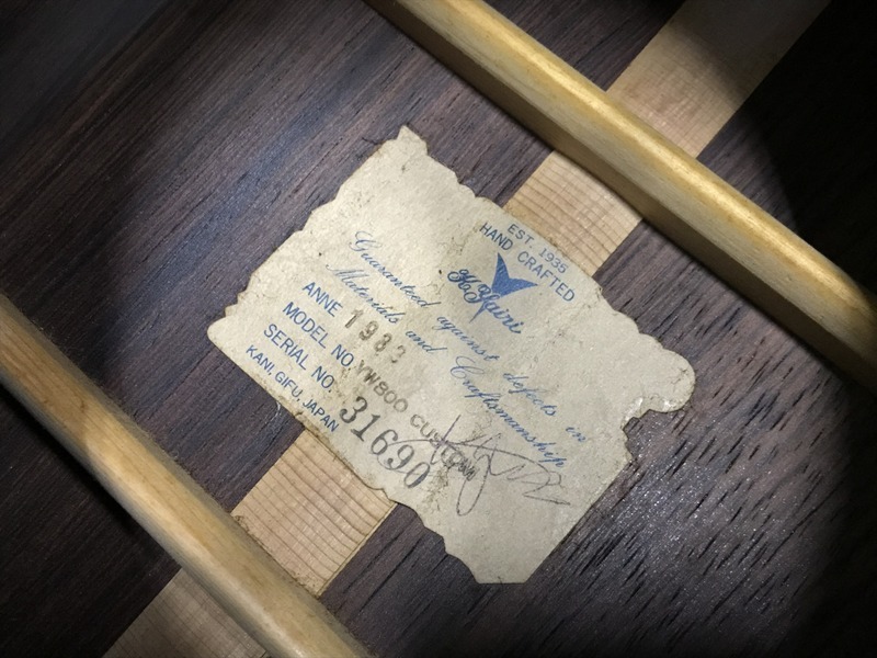 K.yairi YW800 CUSTOM 1983 ヤイリギター アコギ レア　N1500+_10