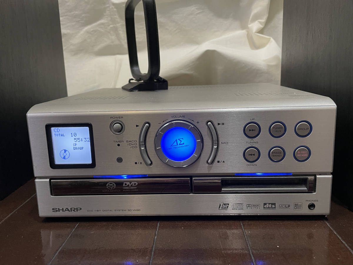 SHARP DVD1ビットデジタルシステム - SD-VH90-S ミニコンポ DVD1ビット
