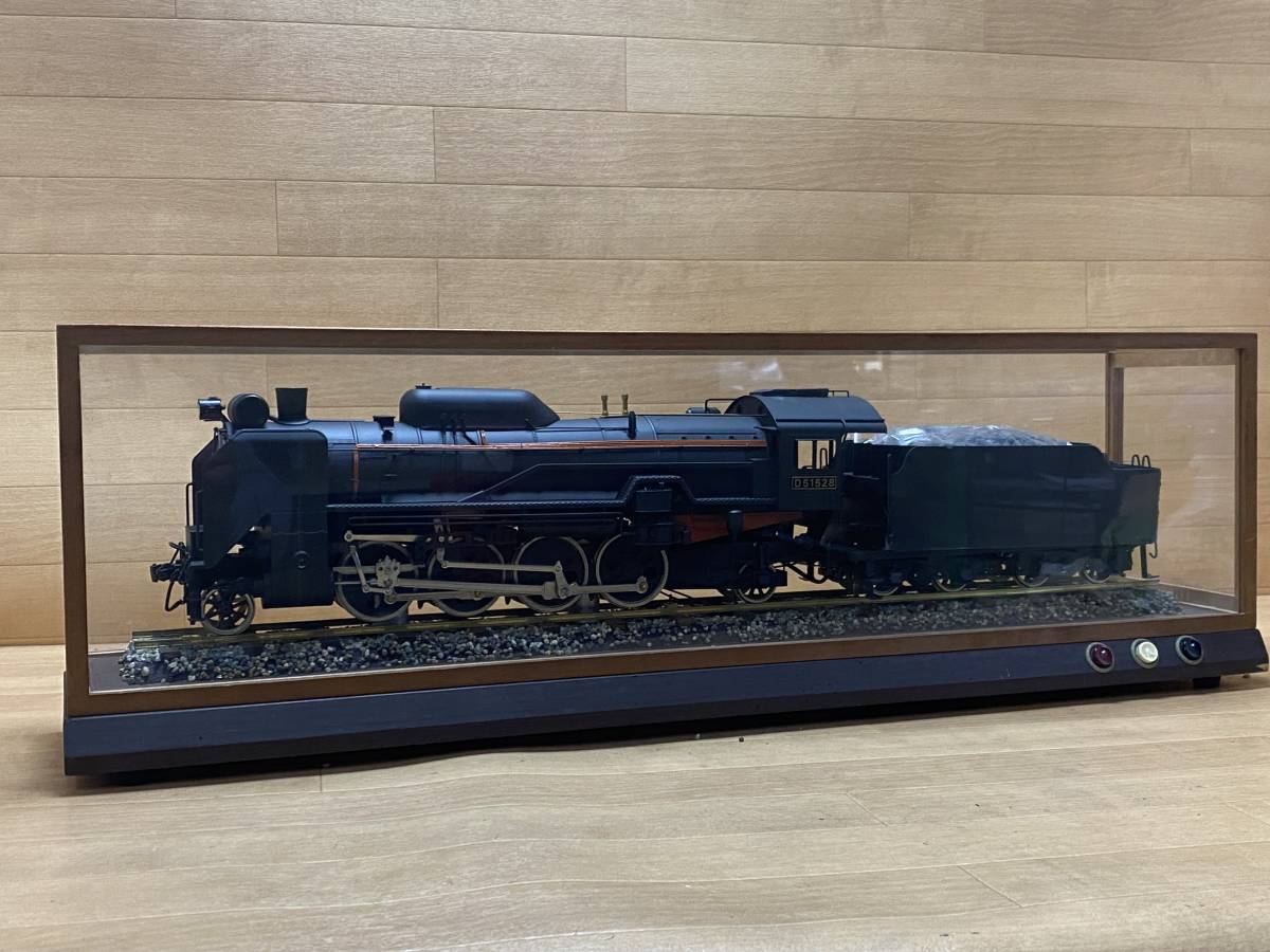 D51 金属ディスプレイモデル D51528 ショーケース付き 蒸気機関車 D51