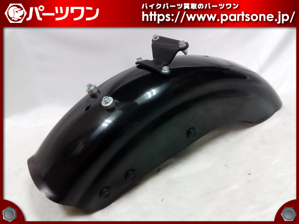 ○未使用品○W650、W400用 MOTOR ROCK ショートボブフェンダー (FRP 黒