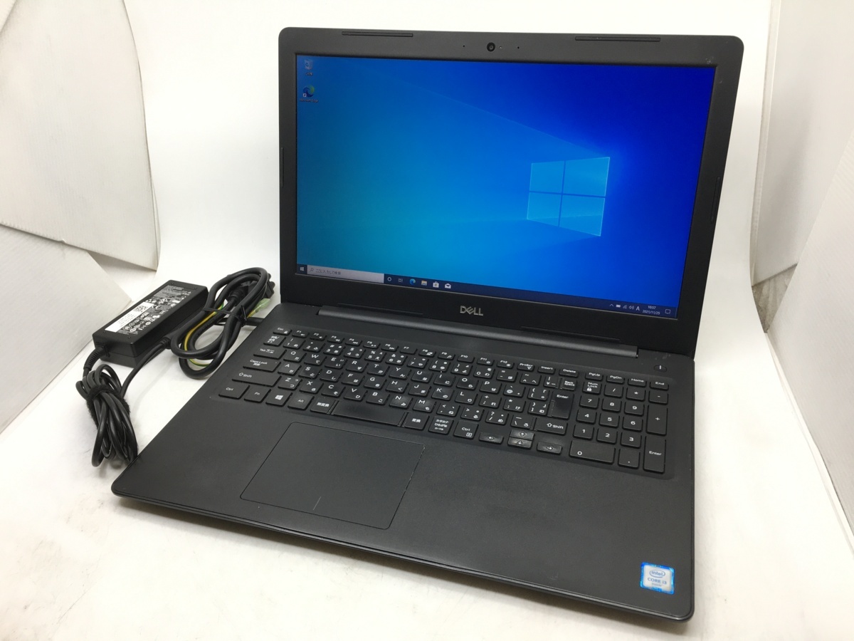 【DELL】Latitude 3590 Core i3-6006U 2.0GHz メモリ8GB HDD500GB 15.6inch 内蔵カメラ Windows10Pro 中古ノートPC