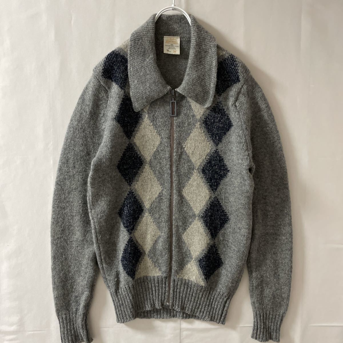 ウール 古着 英国製 80s Michael St カシミヤ ニット 100% 豪華 60s 