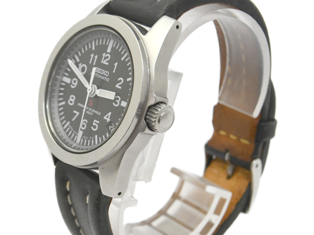 SEIKO 赤SUS 4s15-7020 自動巻き 手巻き メカサス 2025年最新  