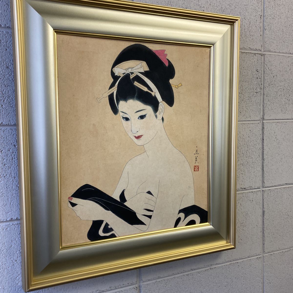 模写]志村立美 日本画 美人画 肉筆(人物、菩薩)｜売買された