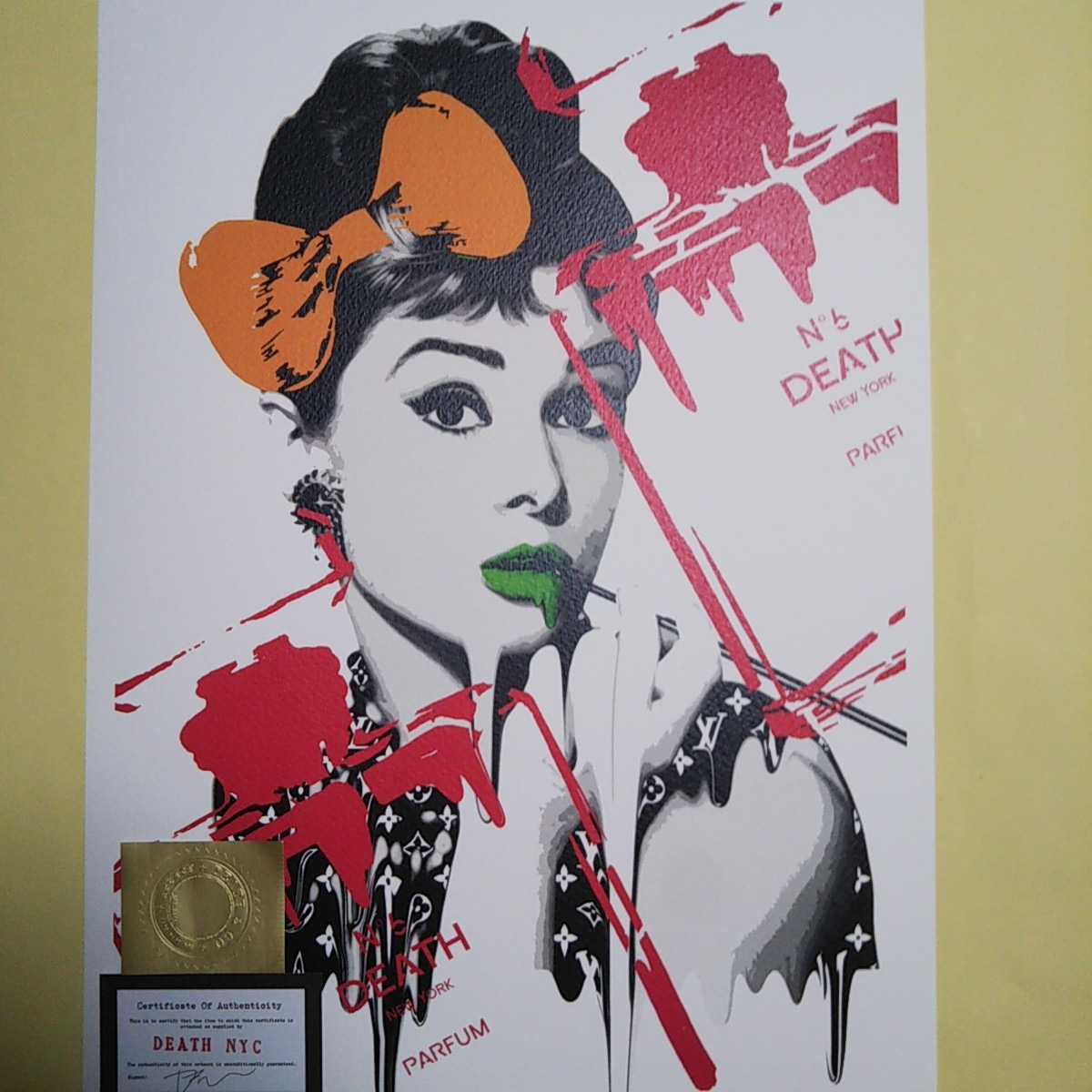DEATH NYC 世界限定100枚 アートポスター オードリーヘップバーン