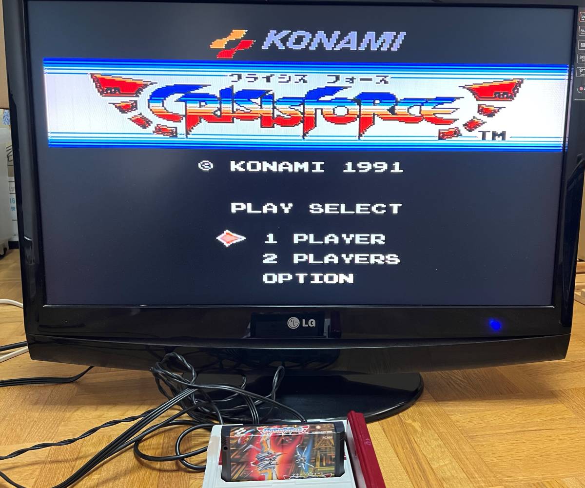 ファミコン KONAMI CRISISFORCE クライシスフォース 箱説 チラシ 