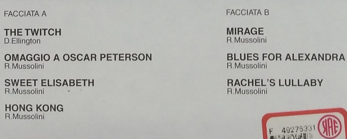 ジャズlp Romano Mussolini Mirage Romano Mussolini Trio ロマーノ ムッソリーニ Right Tempo Rtcl817 ジャズ一般 売買されたオークション情報 Yahooの商品情報をアーカイブ公開 オークファン Aucfan Com