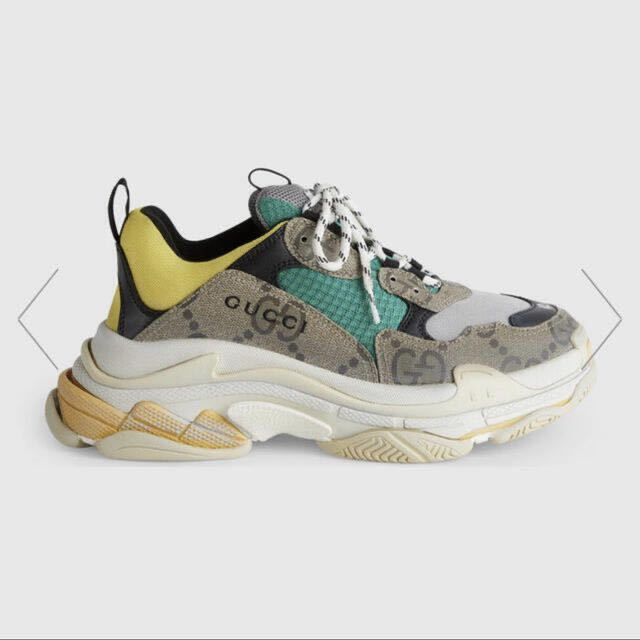 1円スタート】オンライン購入 GUCCI×BALENCIAGA スニーカー トリプル 