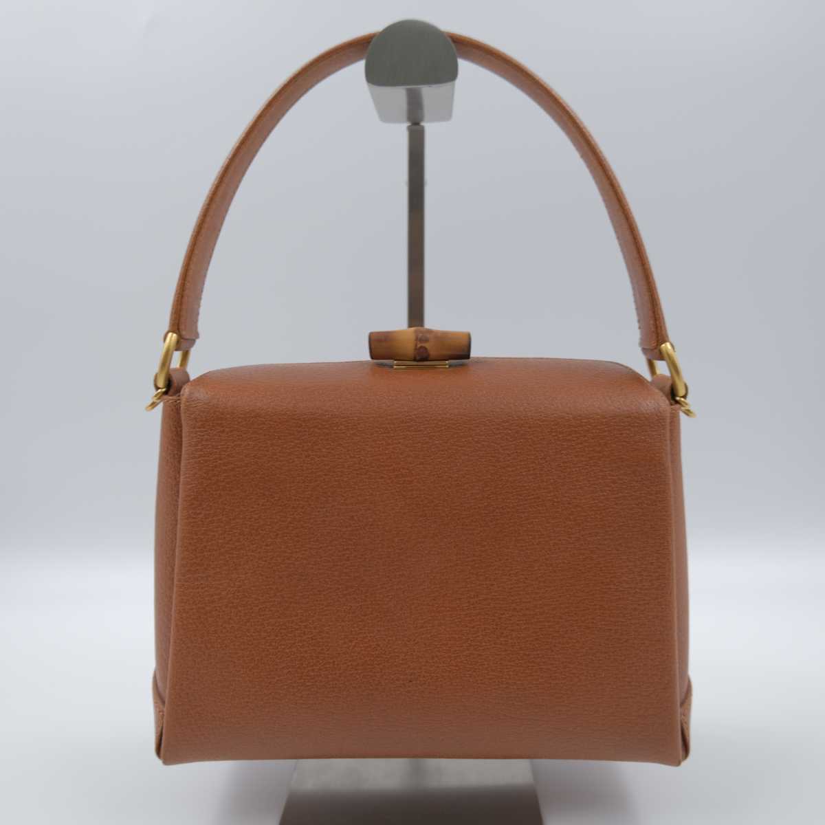 1円～ 極美品 GUCCI グッチ 000 110 0175 ハンドバッグ バンブーライン 