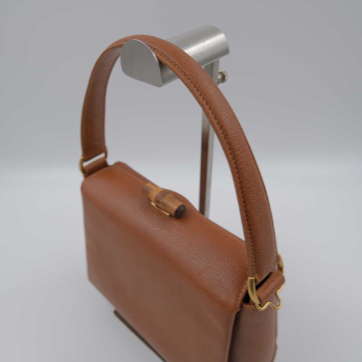 1円～ 極美品 GUCCI グッチ 000 110 0175 ハンドバッグ バンブーライン 