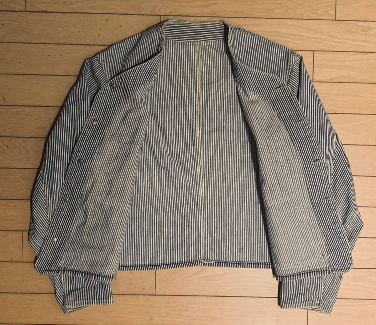 ビッグサイズ 40s～ OSHKOSH ヒッコリー エンジニアジャケット (検 30s 