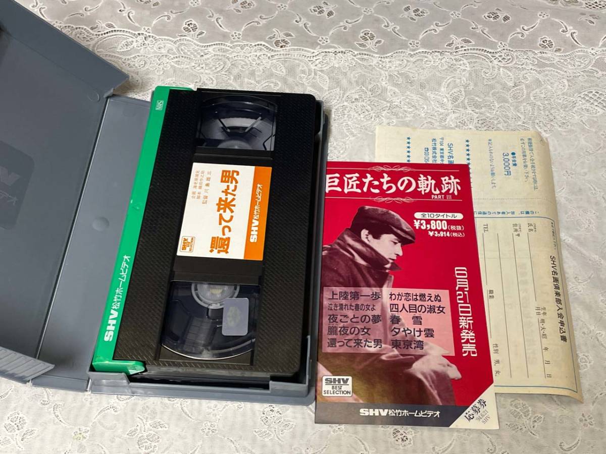 Vhs 還って来た男 監督 川島雄三 佐野周二 田中絹代 笠智衆 三浦充子 吉川満子 日守新一ほか 昭和18年作品 モノクロ68分 ドラマ 売買されたオークション情報 Yahooの商品情報をアーカイブ公開 オークファン Aucfan Com