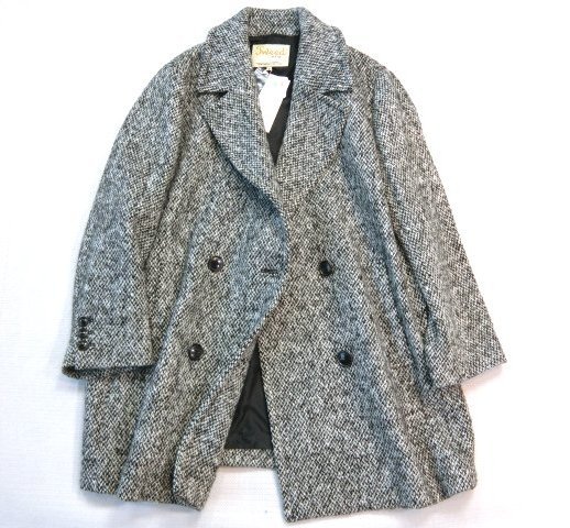 □23区大きいサイズ48 Moessmerモエスマーツイードダブルブレスト
