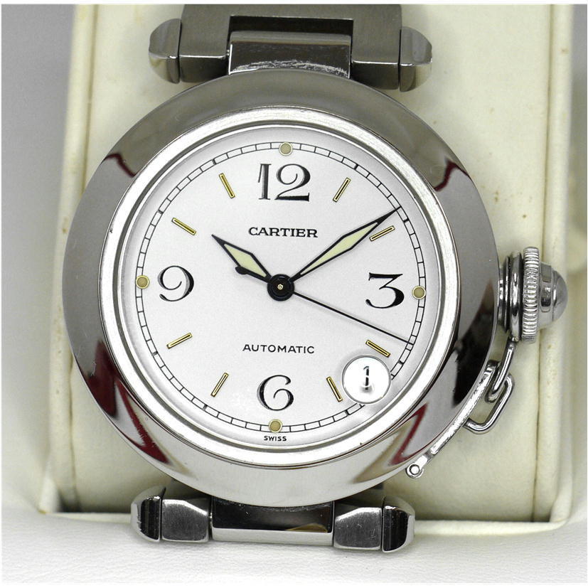 美品/箱付き】Cartier/カルティエ パシャCデイト Ref.W31075M7 2324 