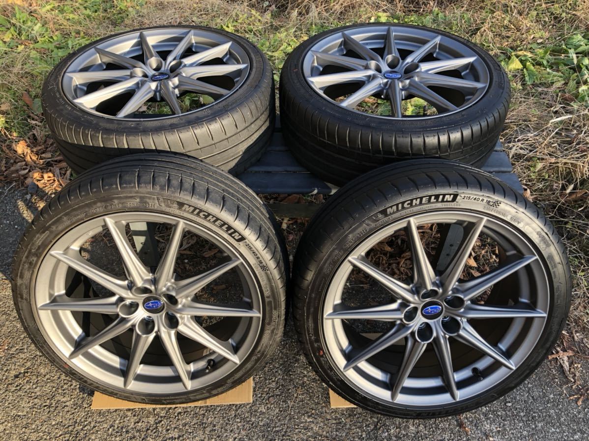 BRZ ZD8 純正タイヤホイールセット4本 18インチ7.5j インセット48