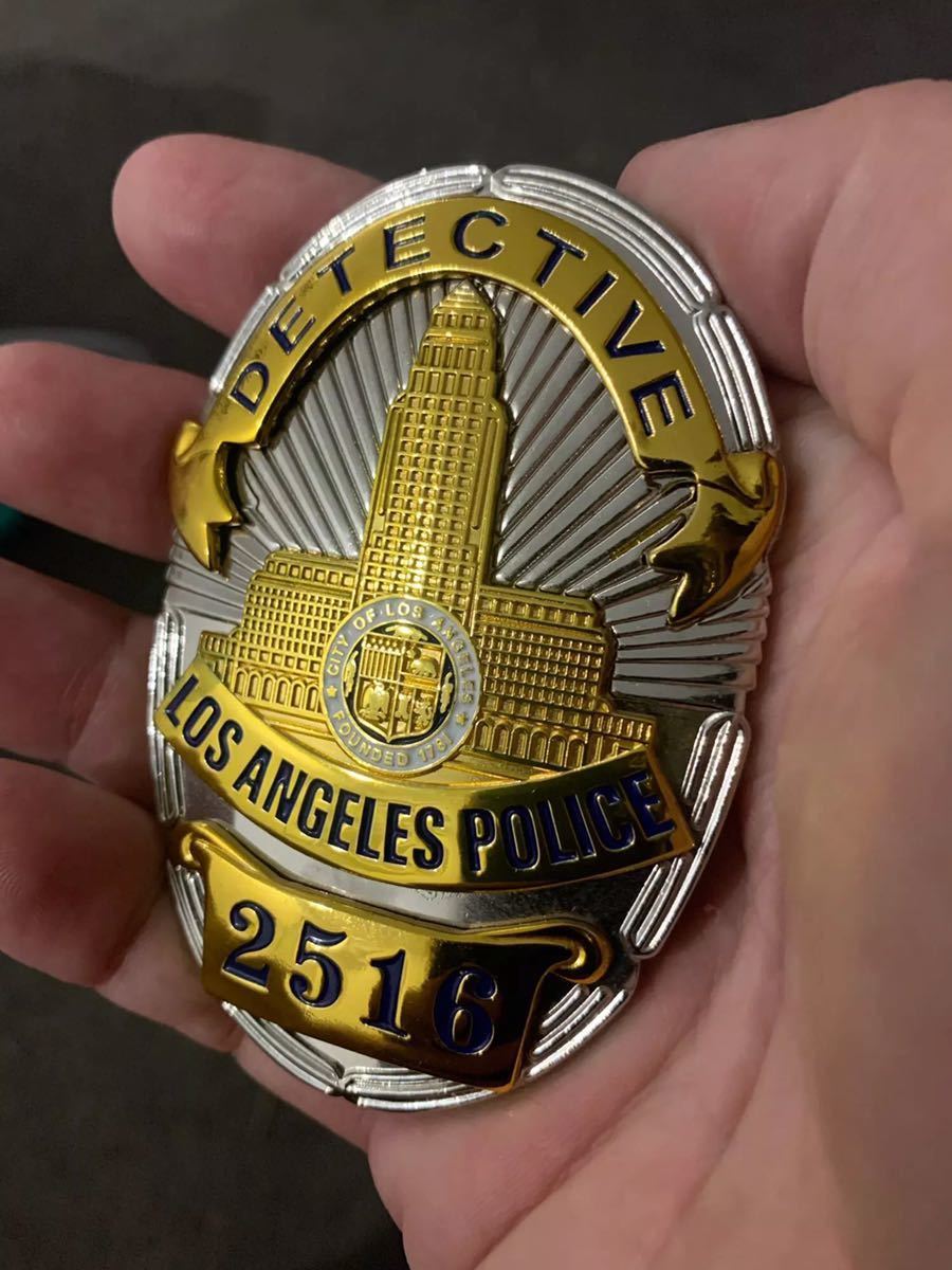 LAPD POLICE ポリスバッジ レプリカ OFFICER ロサンゼルス市警 バッジ