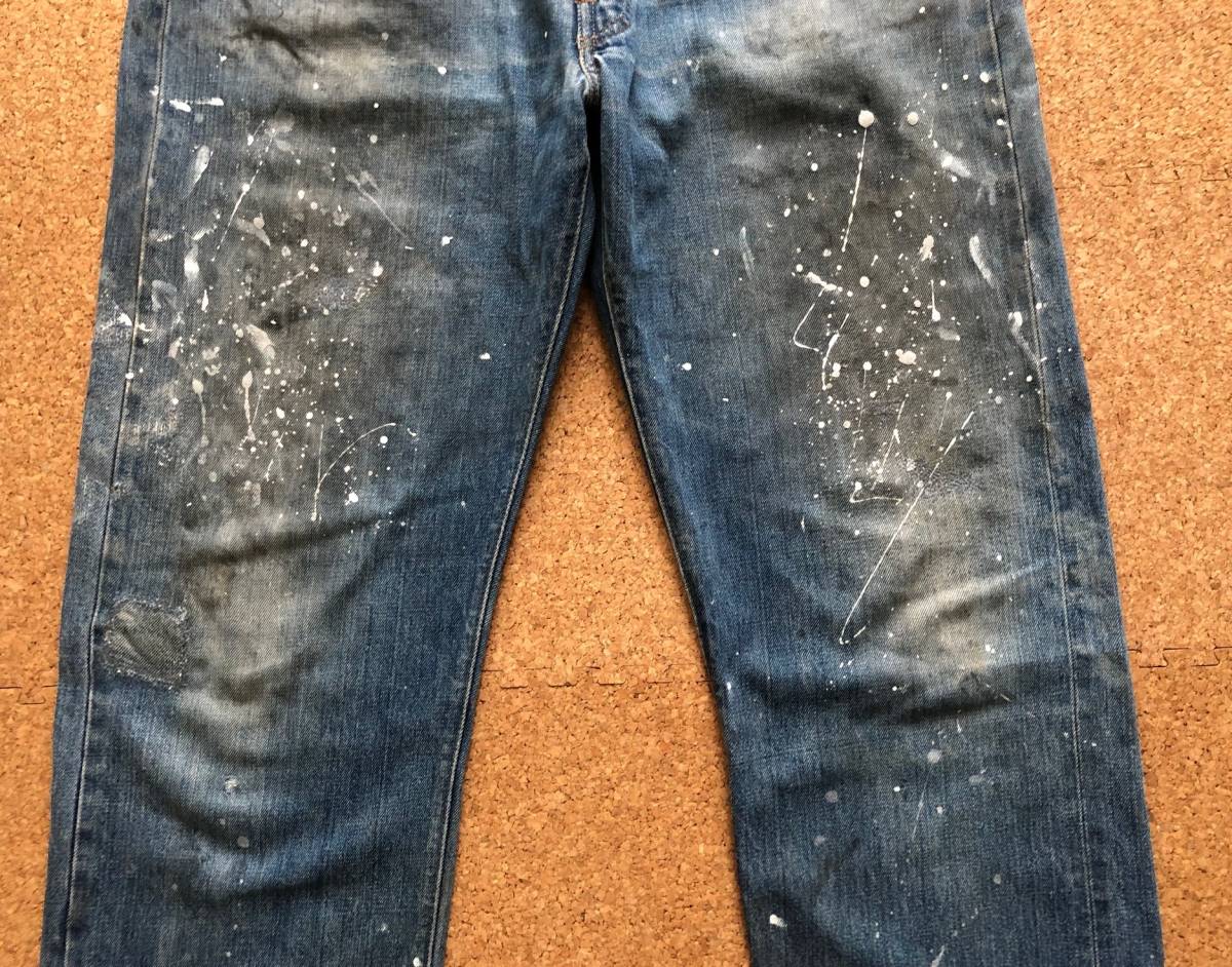 60S LEVIS リーバイス501 BIGE 足長R 雰囲気系 ペンキ リペア済み 