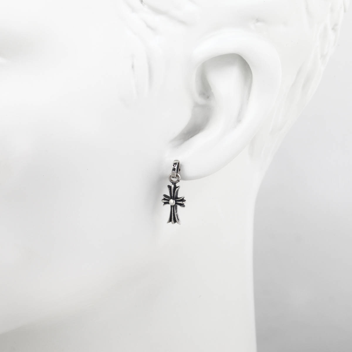 新品未使用】 クロムハーツ ベイビーファット ドロップ シルバーピアス  
