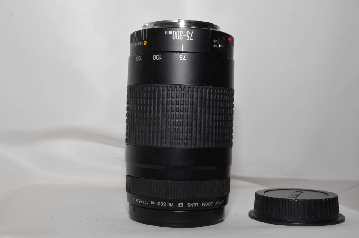 ★動作良好★ キヤノン CANON ZOOM LENS EF 75-300mm F4-5.6 II ★レンズキャップ後付き★ #ak1322_3