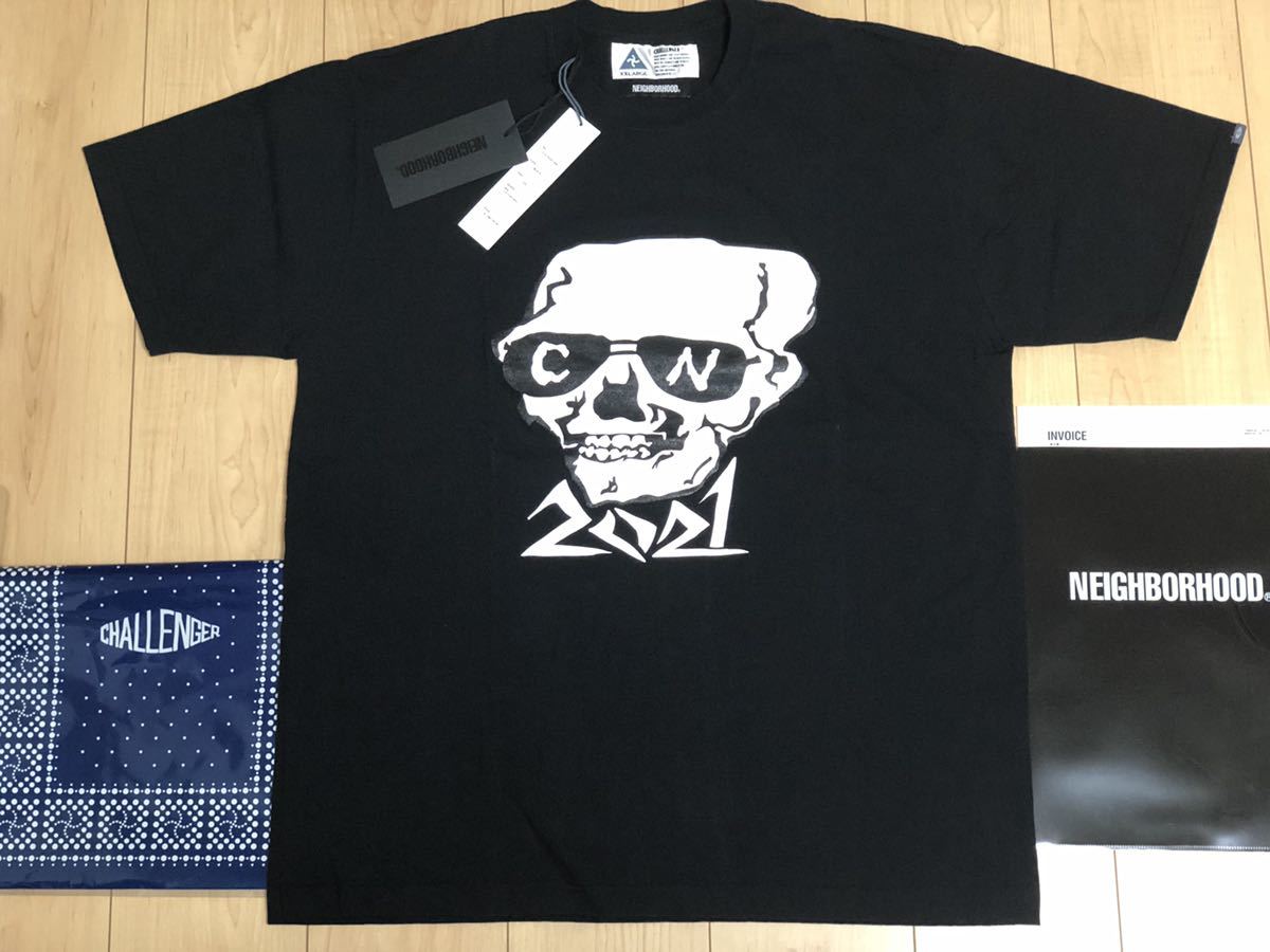 XXL 新品 NEIGHBORHOOD × CHALLENGER CANH SKULL / C-TEE SS Tシャツ