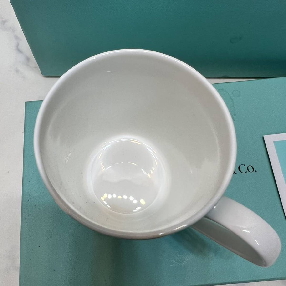 新品 未使用 ペア 2客 TIFFANY&Co. ティファニー ブルーボックスマグ リボン ペアマグカップ