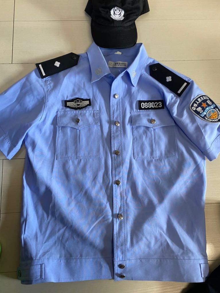 中国警察 公安 中国警察制服 帽子 夏服 セット(警察グッズ)｜売買され