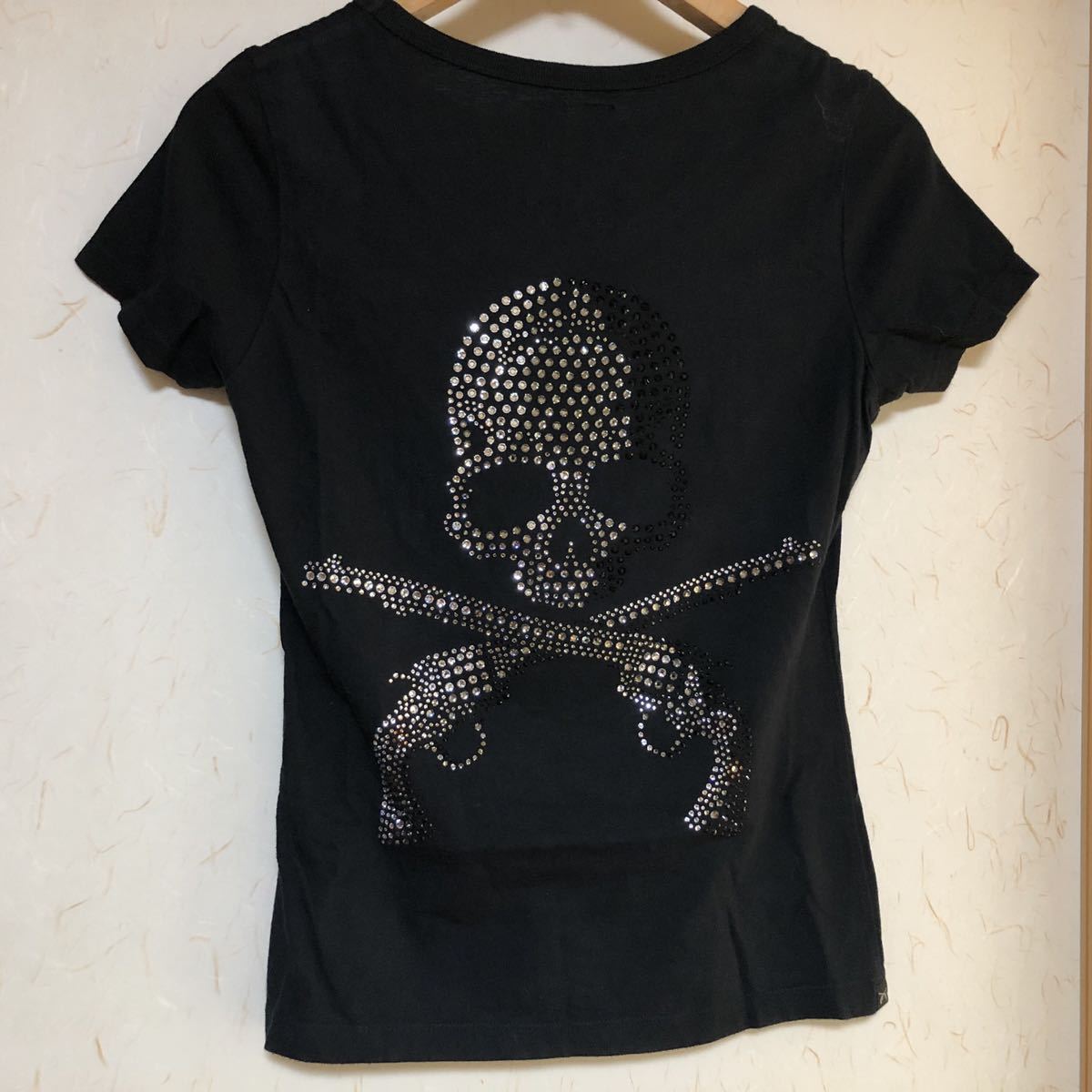 美品 総スワロフスキー Tシャツ マスターマインド ロアー mastermind 