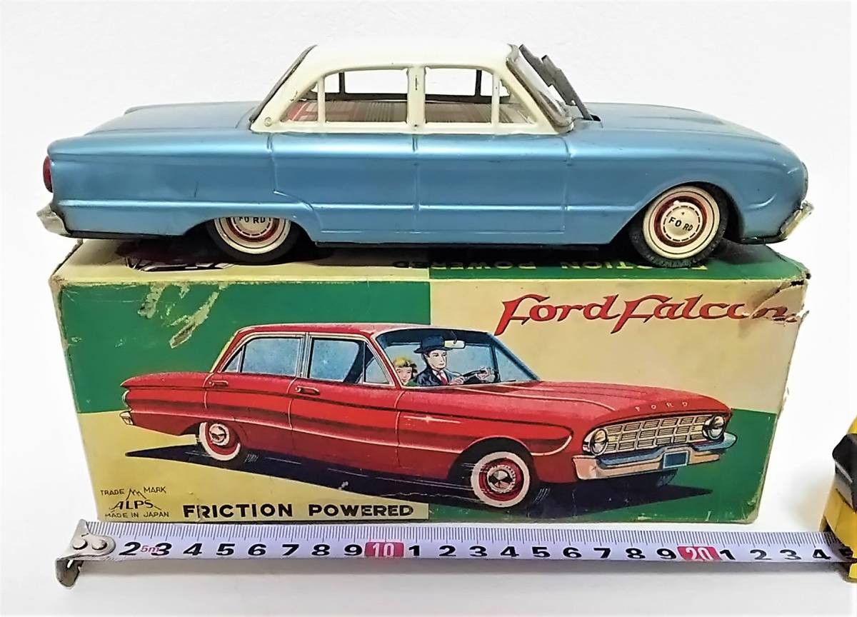 マニア放出品 昭和レトロ 当時物 Alps Friction Powered Ford Falcon フォード ファルコン ブリキ 車おもちゃ 1961年製 自動車 売買されたオークション情報 Yahooの商品情報をアーカイブ公開 オークファン Aucfan Com