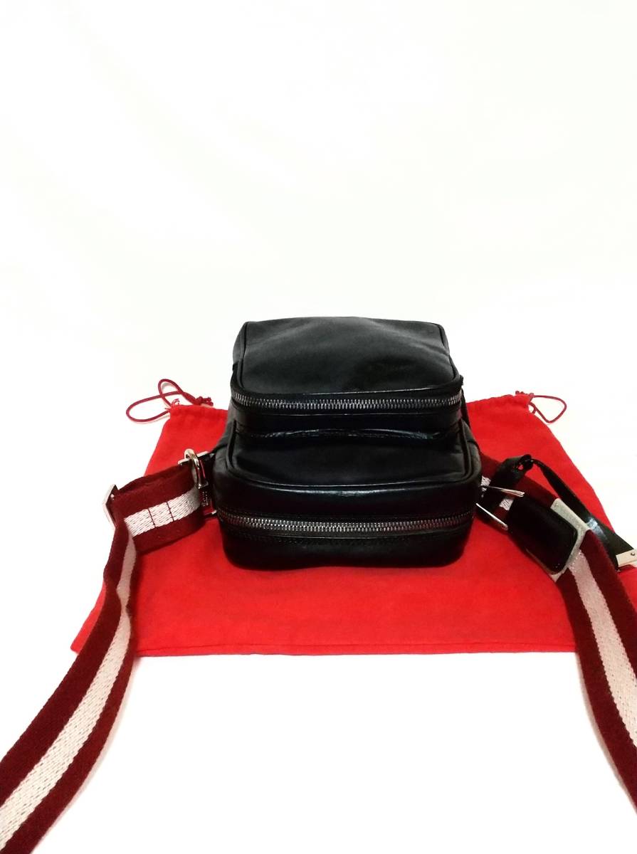 良品」BALLY（バリー）TRANO/斜め掛けレザーショルダーバッグ/正規品 