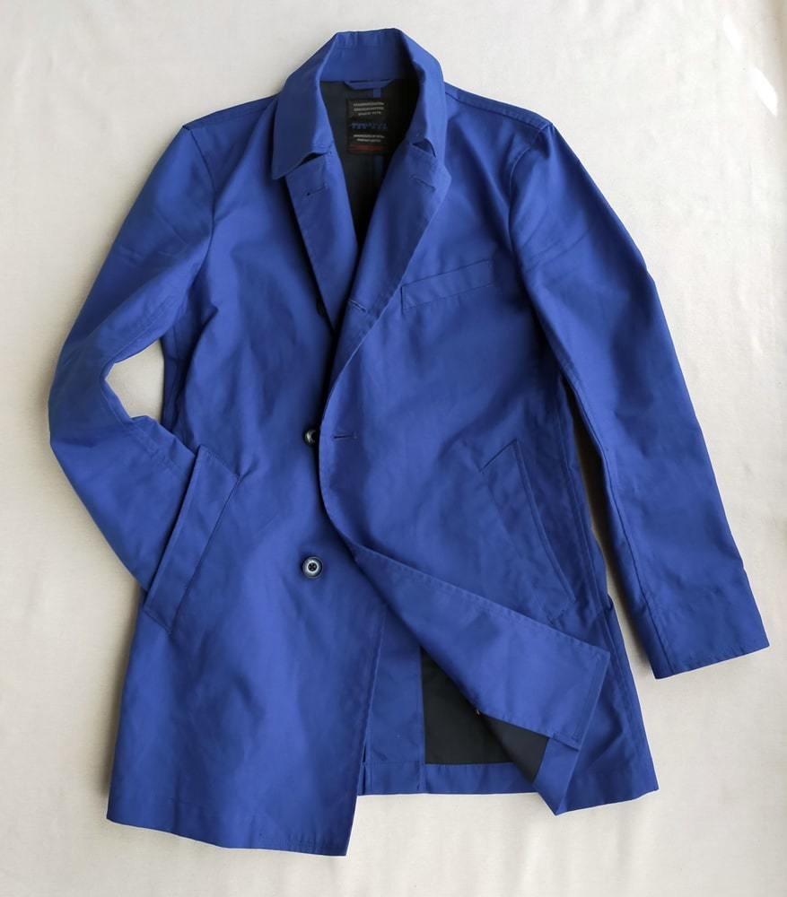  NICOLE CLUB FOR MEN ボンディング コート 青 46 M チェスター ステンカラーコート ゴム引き mackintosh philosophy lanvin on blue ships(Mサイズ)｜売買されたオークション情報、yahooの商品情報をアーカイブ公 Mサイズ