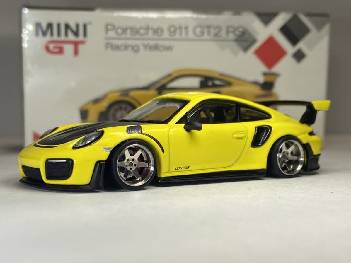 1 64 改 ポルシェ911 Gt2 Rs 車高短 深リムホイール ブレーキキャリパー付き Tsmmodel Minigt 街道レーサー ミニカー改造 カスタムミニカー 乗用車 売買されたオークション情報 Yahooの商品情報をアーカイブ公開 オークファン Aucfan Com